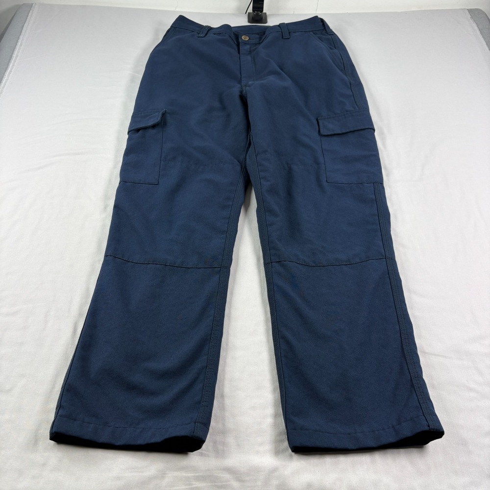 Workrite FR Pants Mens 32x29 Blue Cargo Flame Resistant Fire Workwear